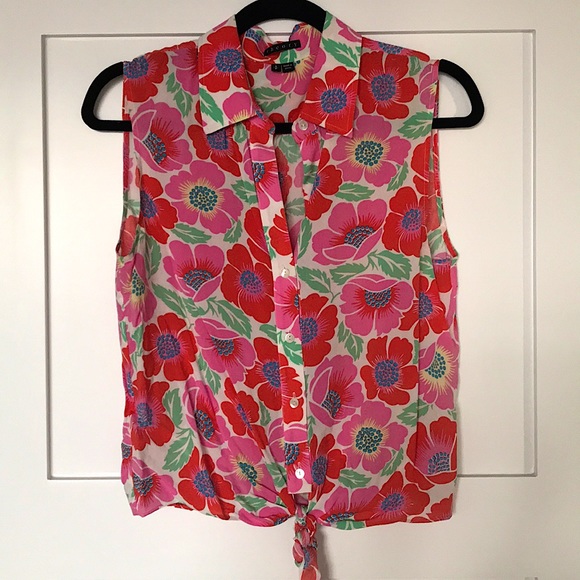 Theory Flower Power Top - Picture 1 of 6